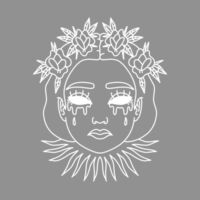 Dead Eyes Women's Cropped Tee Design