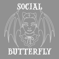 Social Butterfly Women’s Cropped Tee Design