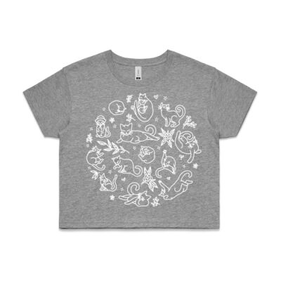 Many Cats Women's Cropped Tee Thumbnail